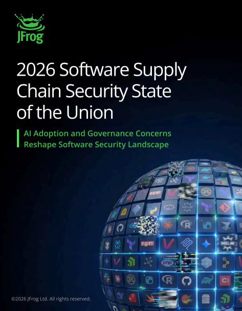 Report cover: JFrog 2026 Software Supply Chain Security State of the Union
